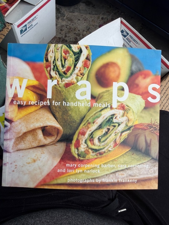 Chronicle Books Other - Chronicle Books Wraps Cookbook - Green & Blue Cover